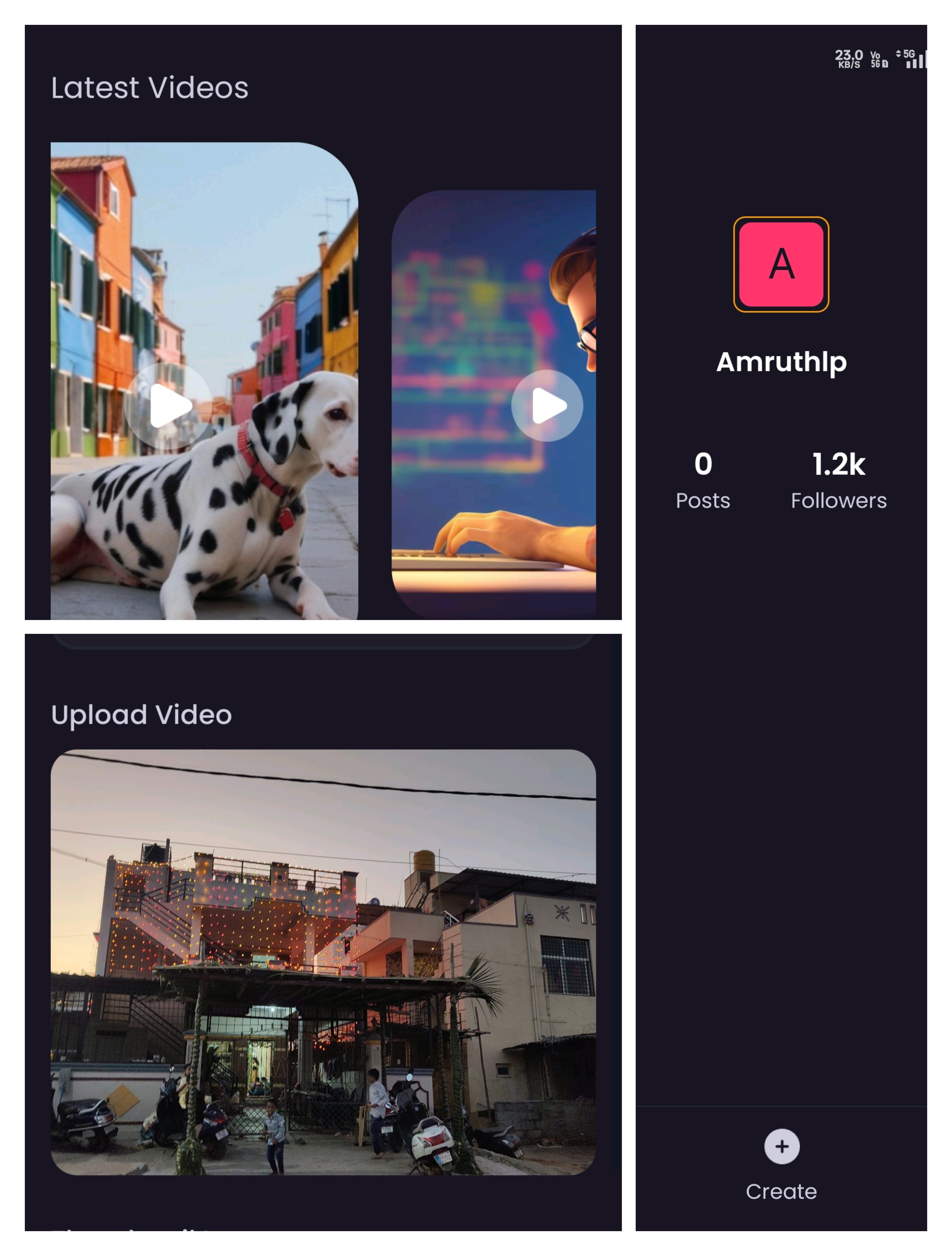 Aelora AI Video Sharing App