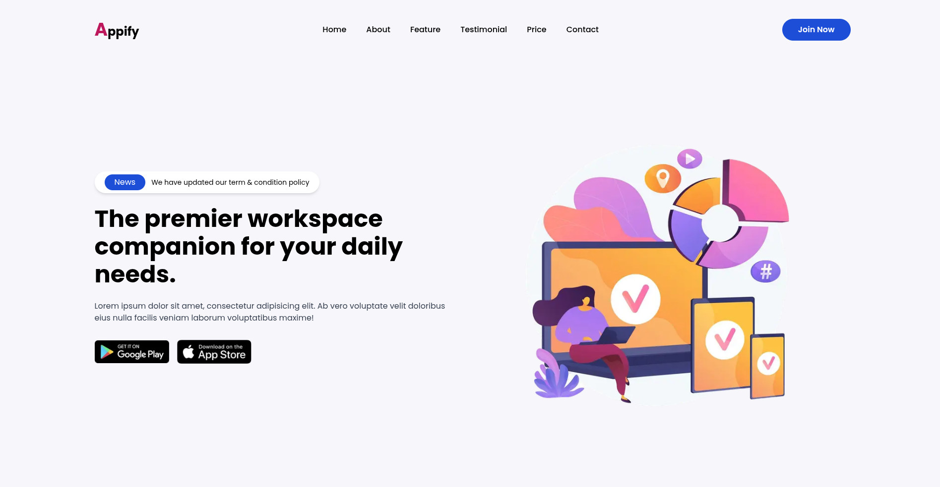 Landing Page AOS