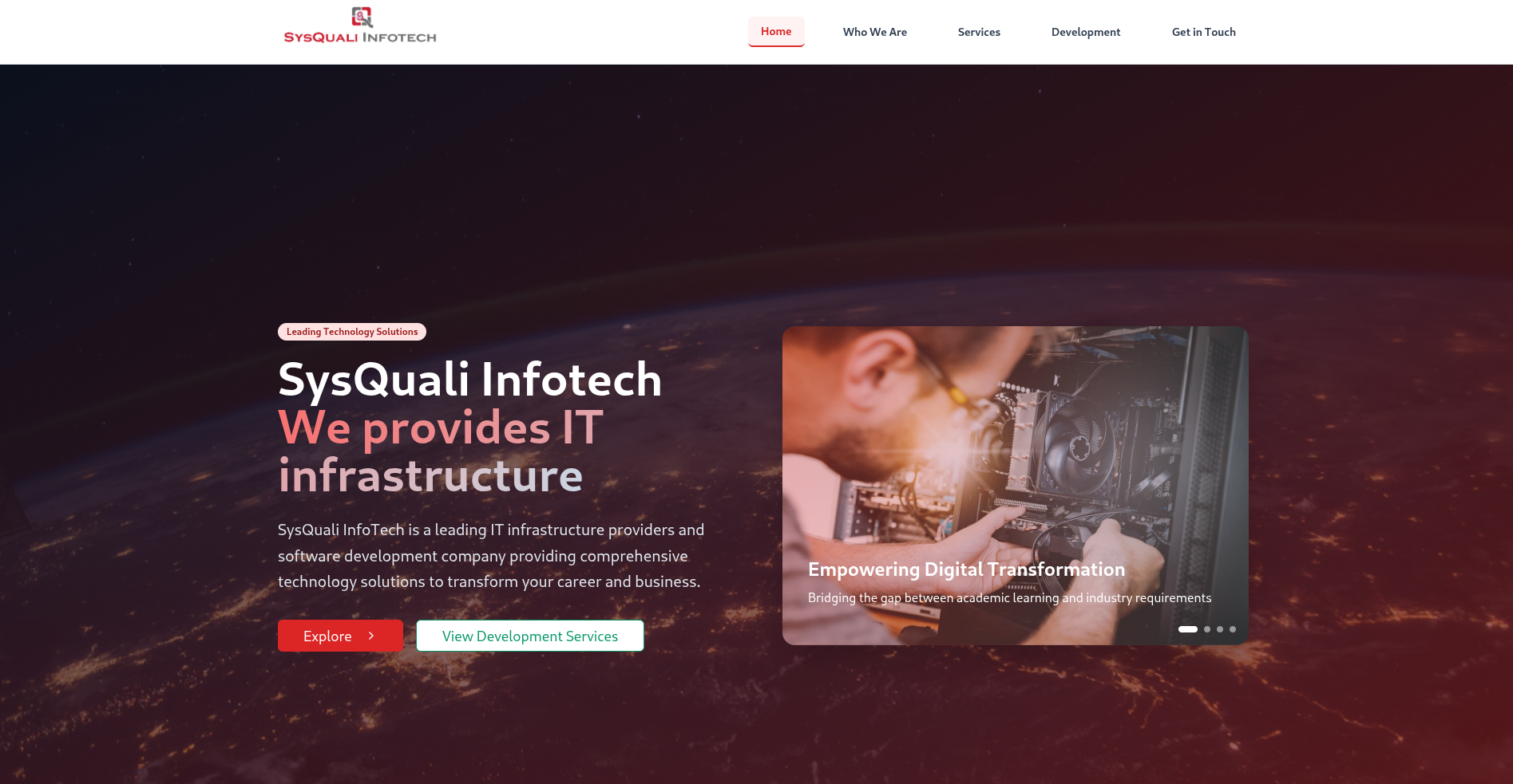 Sysquali Corporate Website